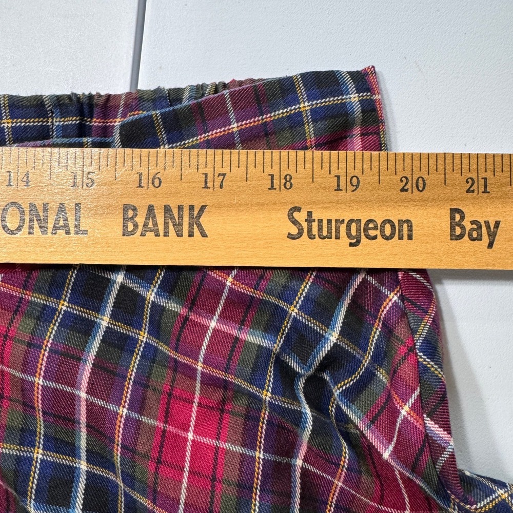Torrid Plaid Mini Skirt Women 2 Red Excellent Pleated Academic Tartan Zip Back - Picture 4 of 6